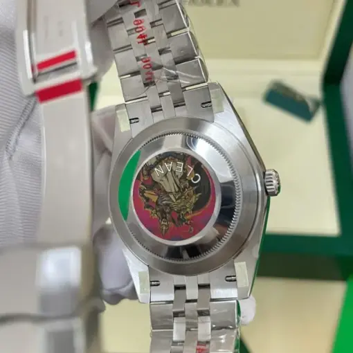 Rolex Land-Dweller 127234 Copies Watches White Dial Honeycomb Pattern 36mm - Image 3
