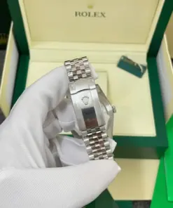 Alternative view of Rolex Land-Dweller 127234 Copies Watches White Dial Honeycomb Pattern 36mm