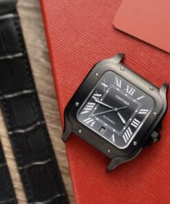 Alternative view of Cartier Best Replica Watch Santos De Cartier WSSA0039 Black Dial BV Factory 39.8mm