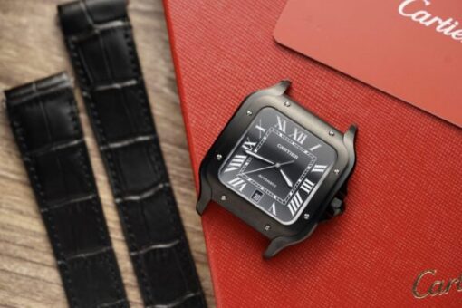 Cartier Best Replica Watch Santos De Cartier WSSA0039 Black Dial BV Factory 39.8mm - Image 2