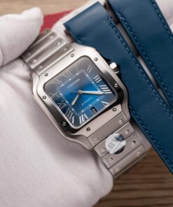 Cartier Santos De Cartier WSSA0013 Replica Wath Blue Dial BV Factory 39.8mm
