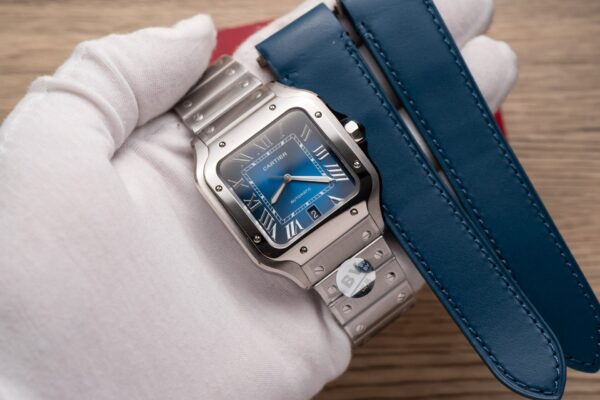 Cartier Santos De Cartier WSSA0013 Replica Wath Blue Dial BV Factory 39.8mm - Image 2