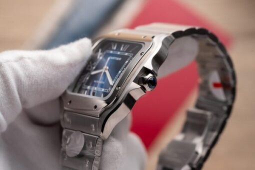 Cartier Santos De Cartier WSSA0013 Replica Wath Blue Dial BV Factory 39.8mm - Image 6