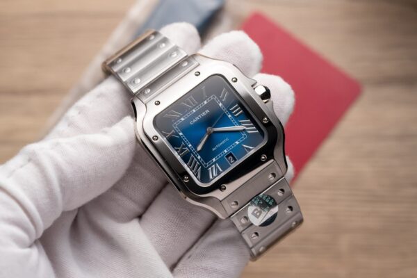 Cartier Santos De Cartier WSSA0013 Replica Wath Blue Dial BV Factory 39.8mm - Image 4