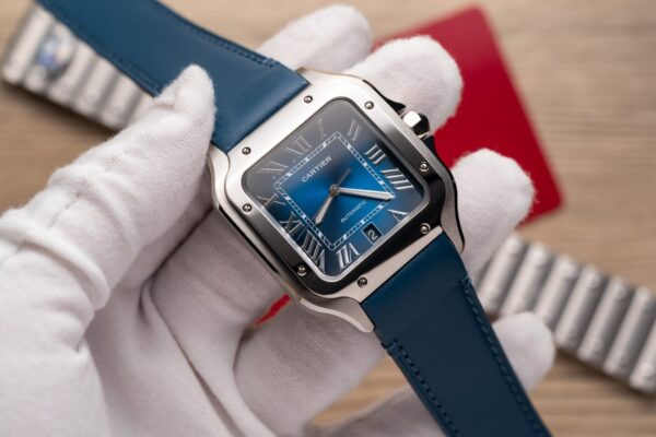 Cartier Santos De Cartier WSSA0013 Replica Wath Blue Dial BV Factory 39.8mm - Image 5