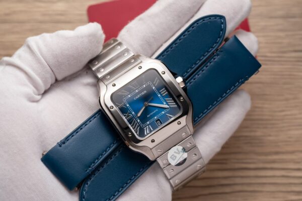 Cartier Santos De Cartier WSSA0013 Replica Wath Blue Dial BV Factory 39.8mm - Image 3