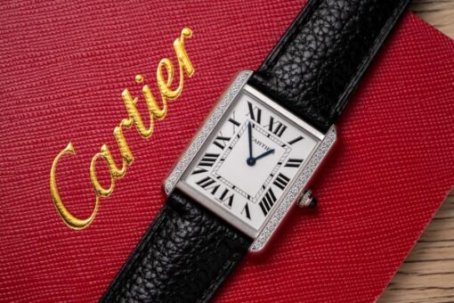 Cartier Fake Watch Tank Must W4TA0017 White Dial Leather Strap 33.7×25.5mm - Image 5