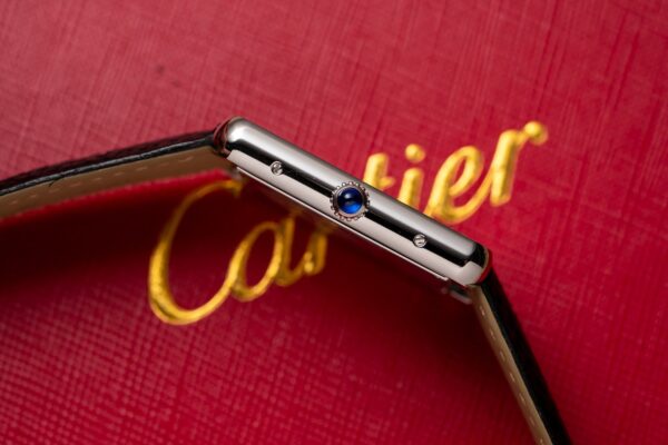 Cartier Fake Watch Tank Must W4TA0017 White Dial Leather Strap 33.7×25.5mm - Image 6