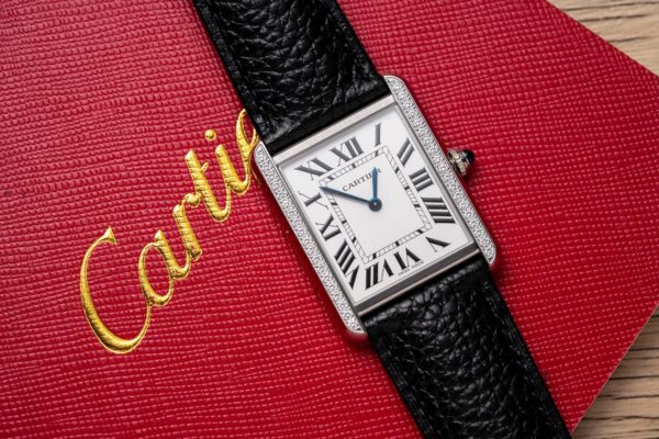 Cartier Fake Watch Tank Must W4TA0017 White Dial Leather Strap 33.7×25.5mm - Image 3