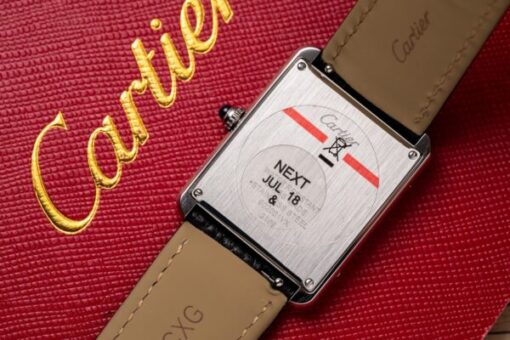 Cartier Fake Watch Tank Must W4TA0017 White Dial Leather Strap 33.7×25.5mm - Image 7