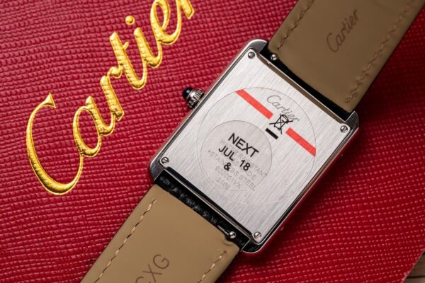 Cartier Fake Watch Tank Must W4TA0017 White Dial Leather Strap 33.7×25.5mm - Image 7