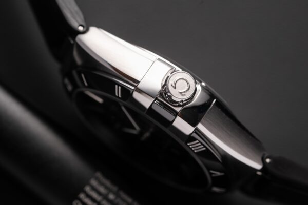 Omega Constellation Replica Watch Black Dial Leather Strap 42mm - Image 7