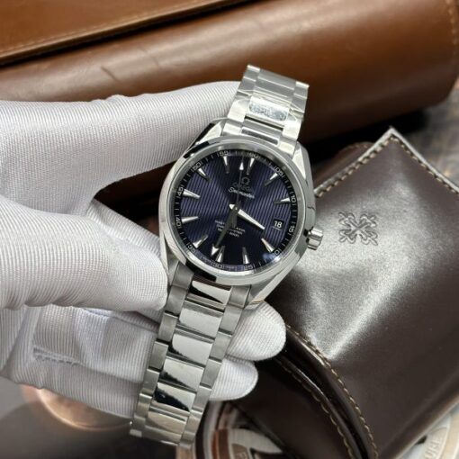 Omega Seamaster Replica Watches Blue Dial VS Factory 41mm - Image 4