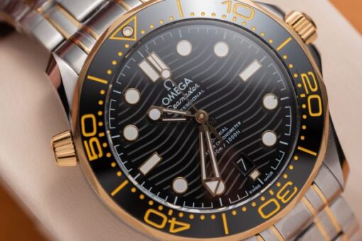 Omega Replica Watch Seamaster Demi Gold Black Dial VS Factory Demi Gold 42mm - Image 8