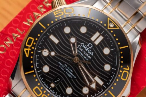 Omega Replica Watch Seamaster Demi Gold Black Dial VS Factory Demi Gold 42mm - Image 6