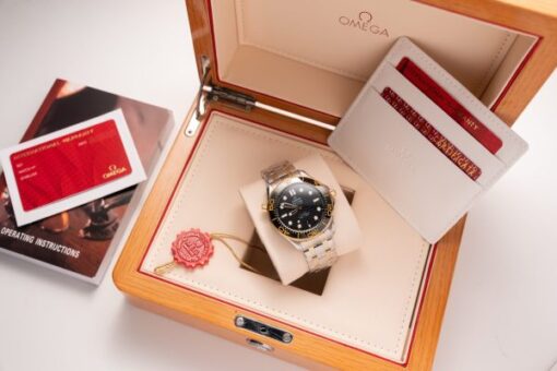 Omega Replica Watch Seamaster Demi Gold Black Dial VS Factory Demi Gold 42mm - Image 3