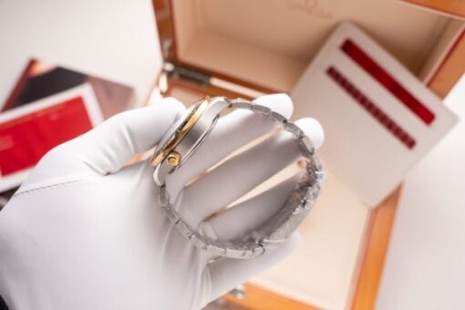 Omega Replica Watch Seamaster Demi Gold Black Dial VS Factory Demi Gold 42mm - Image 9