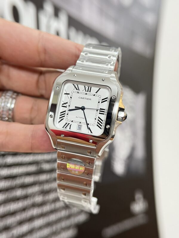 Cartier Santos WSSA0018 Replica 1:1 Watch White Dial 39.8mm - Image 4