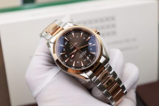 Omega Seamaster GMT Replica Watch Chocolate Dial VSF 41.5mm - Image 2