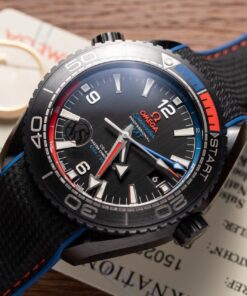 Omega Seamaster GMT Replica Watch Ceramic Black VS Factory 45.5mm