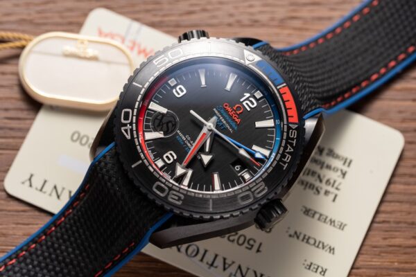 Omega Seamaster GMT Replica Watch Ceramic Black VS Factory 45.5mm - Image 2