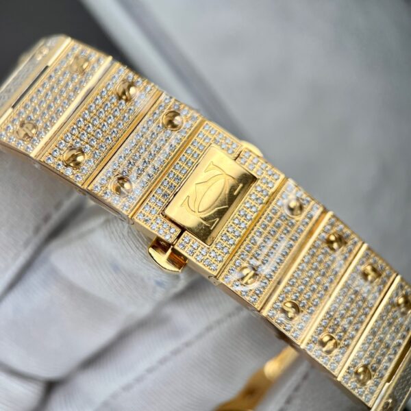 Cartier Santos Replica 1:1 Watch With Stone BV Factory 39.8mm - Image 9