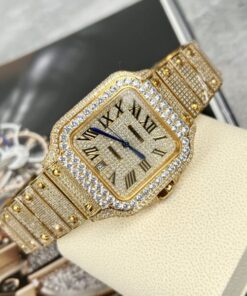 Alternative view of Cartier Santos Replica 1:1 Watch With Stone BV Factory 39.8mm