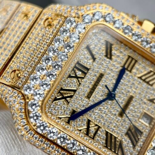 Cartier Santos Replica 1:1 Watch With Stone BV Factory 39.8mm - Image 7