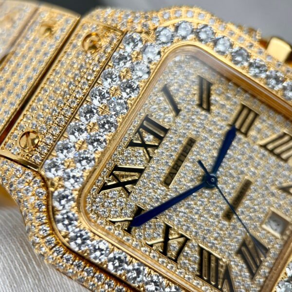 Cartier Santos Replica 1:1 Watch With Stone BV Factory 39.8mm - Image 7