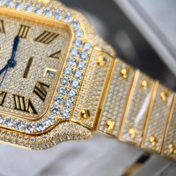 Cartier Santos Replica 1:1 Watch With Stone BV Factory 39.8mm - Image 6