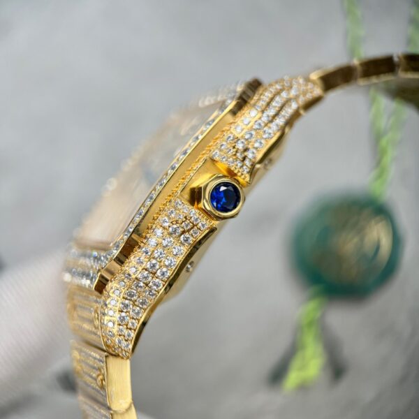 Cartier Santos Replica 1:1 Watch With Stone BV Factory 39.8mm - Image 5