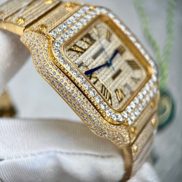 Cartier Santos Replica 1:1 Watch With Stone BV Factory 39.8mm - Image 4
