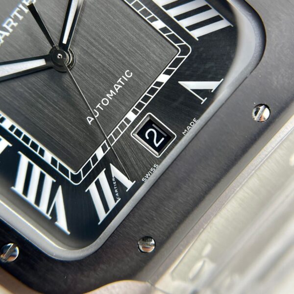 Cartier Santos WSSA0037 Replica 11 Watch Grey Dial BV Factory 39.8mm - Image 5