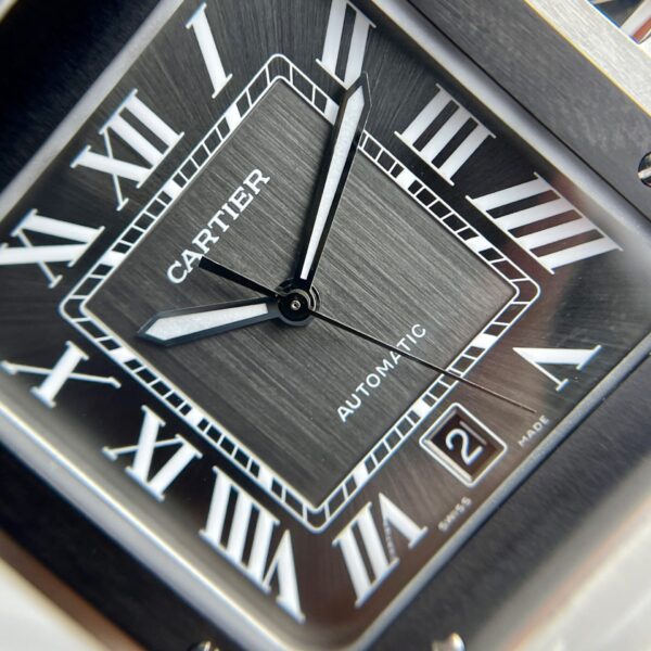 Cartier Santos WSSA0037 Replica 11 Watch Grey Dial BV Factory 39.8mm - Image 4