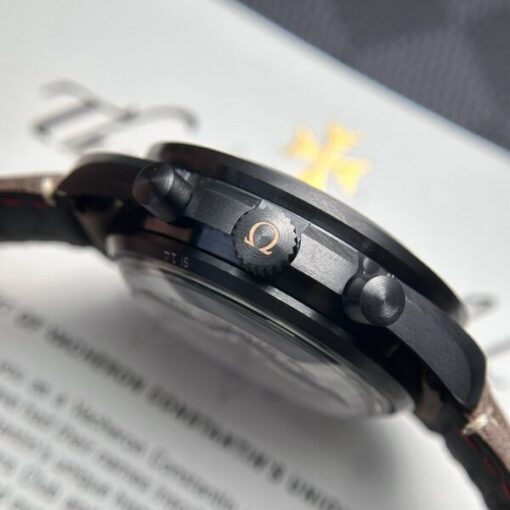 Omega SpeedMaster Replica Watch Highest Quality Black OM 44mm - Image 4