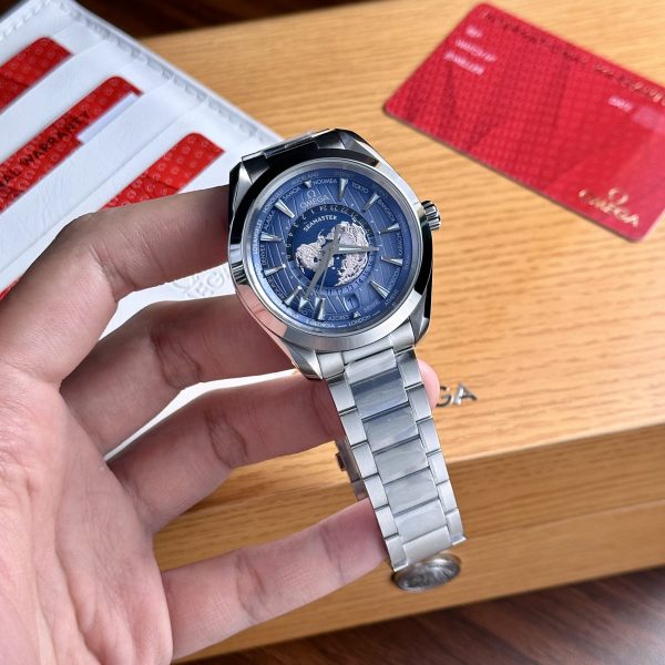 Omega Seamaster Aqua Terra Worldtimer Dial Blue Replica Watch VS Factory 43mm - Image 2