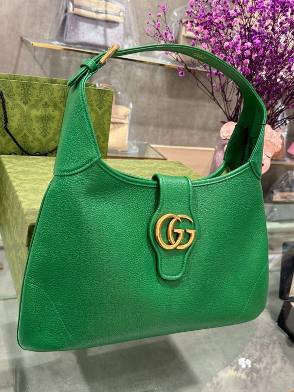 Gucci Aphrodite Medium Shoulder Bag Green 39mm - Image 3