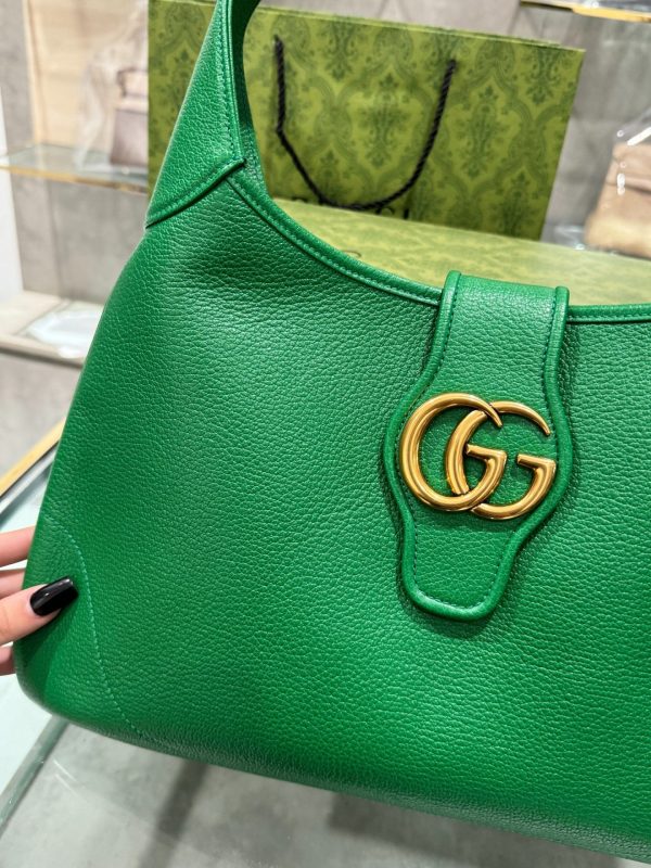 Gucci Aphrodite Medium Shoulder Bag Green 39mm - Image 4
