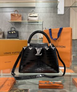 Túi Louis Vuitton Capucines BB Crocodilien Mat Like Auth 27cm