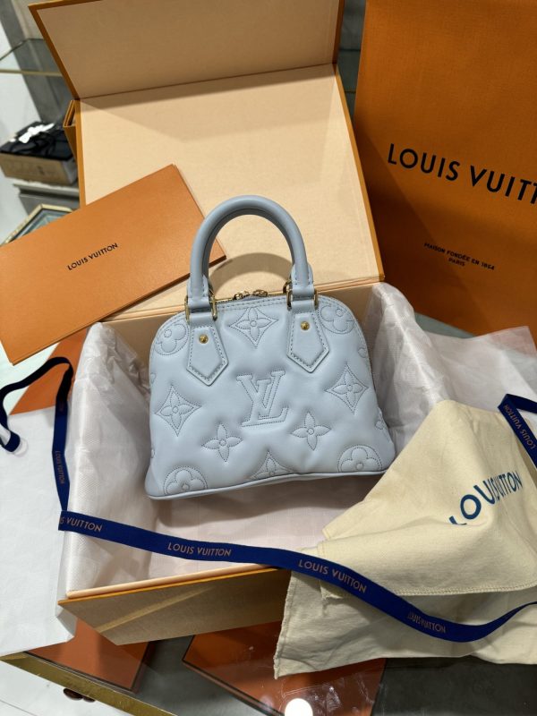 Louis Vuitton Alma BB Handbag Super Blue 24.5x18x12cm - Image 3