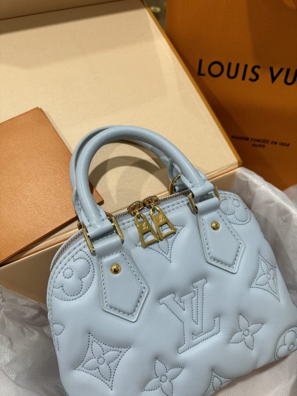 Louis Vuitton Alma BB Handbag Super Blue 24.5x18x12cm - Image 4