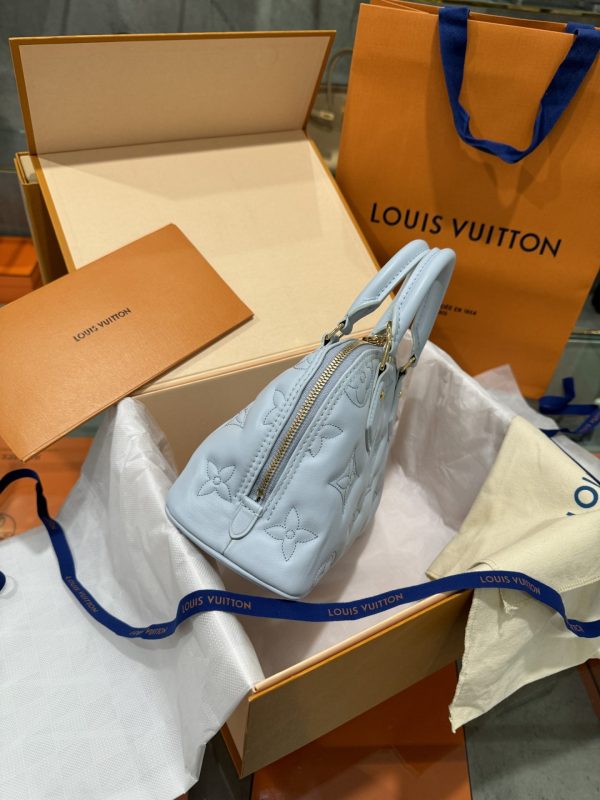 Louis Vuitton Alma BB Handbag Super Blue 24.5x18x12cm - Image 5