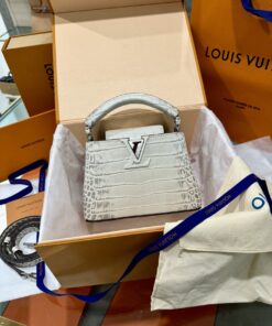 Louis Vuitton LV Capucines Crocodile Leather Super Quality Handbag 21x14x8cm