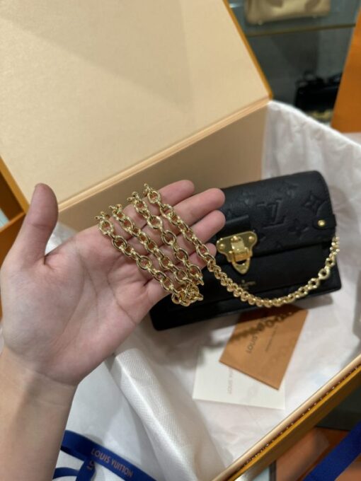 Louis Vuitton Vavin Chain Wallet Super Quality Black 19cm - Image 6