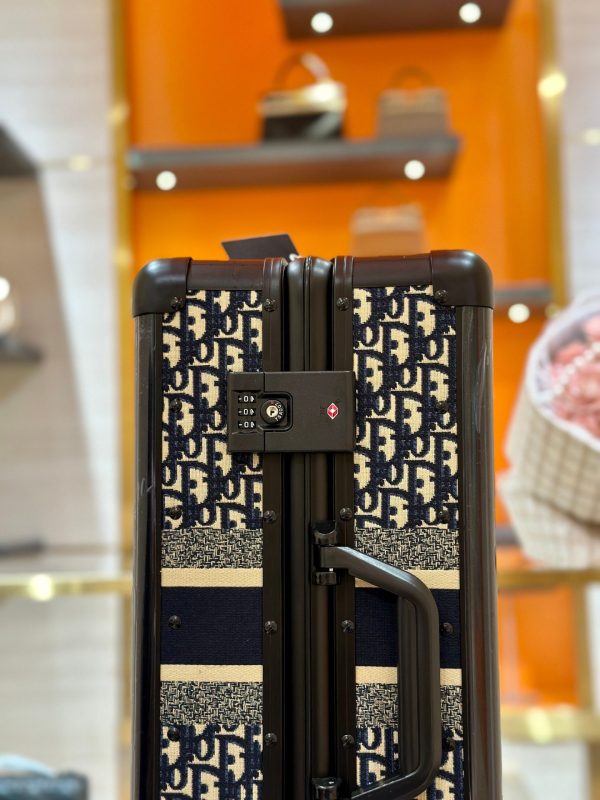 Dior Replica 1 1 Oblique Pattern Suitcase 31x21x57cm - Image 6