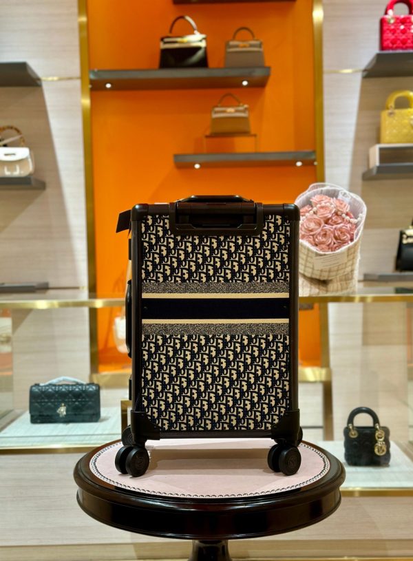 Dior Replica 1 1 Oblique Pattern Suitcase 31x21x57cm - Image 3