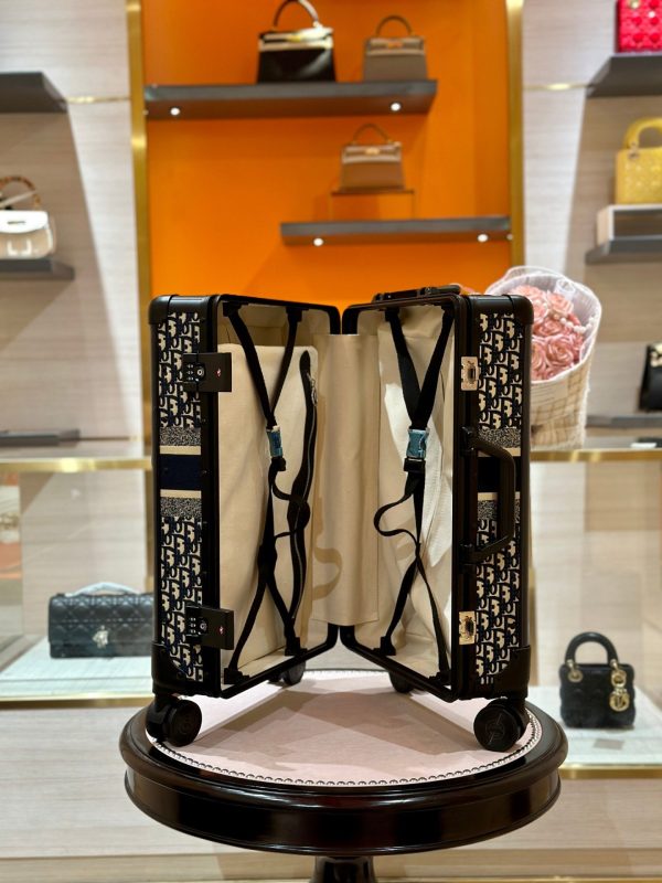 Dior Replica 1 1 Oblique Pattern Suitcase 31x21x57cm - Image 7