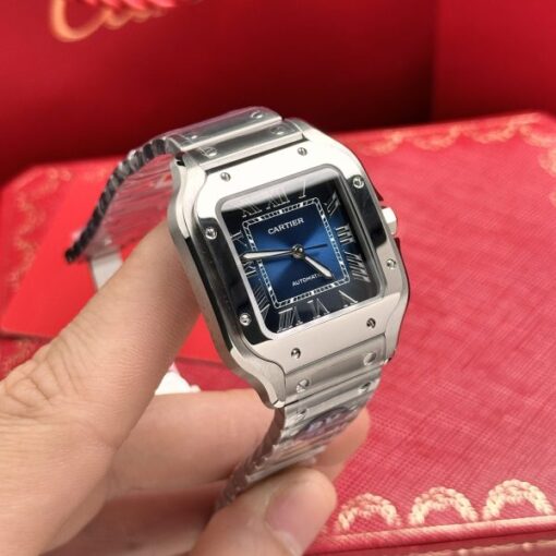 Cartier Replica Watch Santos WSSA0063 Blue Dial BV Factory 35mm - Image 4