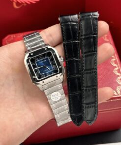 Alternative view of Cartier Replica Watch Santos WSSA0063 Blue Dial BV Factory 35mm