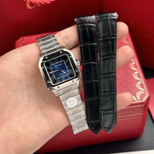 Cartier Replica Watch Santos WSSA0063 Blue Dial BV Factory 35mm - Image 2